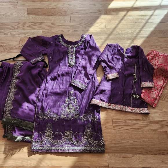 Pakistani shalwar kameez (Mommy an me) - Picture 1 of 7